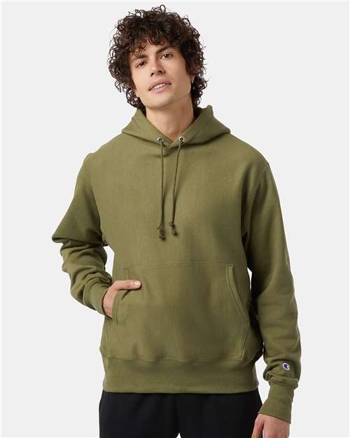 Champion Unisex Reverse Weave® Hooded Sweatshirt S101 - Fresh Olive