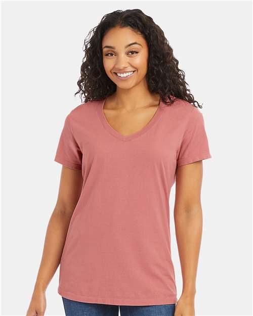 ComfortWash by Hanes Women's Garment-Dyed V-Neck T-Shirt GDH125