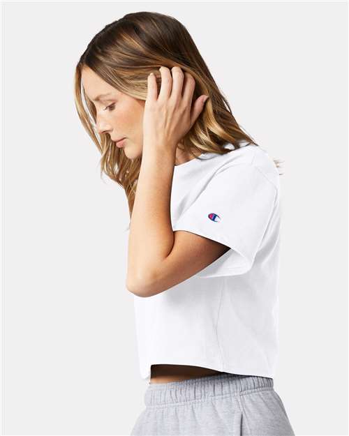 Champion Women's Heritage Jersey Crop T-Shirt T453W