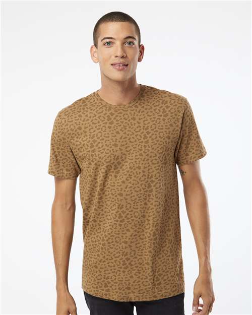 LAT Unisex Fine Jersey Tee 6901 - Brown Leopard