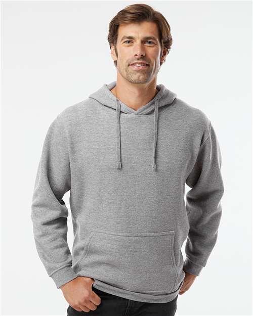 LAT Unisex Elevated Fleece Hoodie Sweatshirt 6926 - Granite Heather