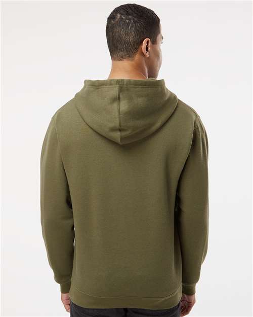 LAT Unisex Elevated Fleece Hoodie Sweatshirt 6926 - Military Green
