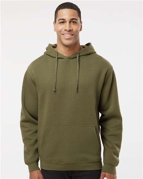 LAT Unisex Elevated Fleece Hoodie Sweatshirt 6926 - Military Green