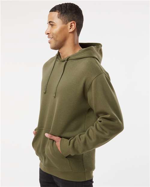 LAT Unisex Elevated Fleece Hoodie Sweatshirt 6926 - Military Green