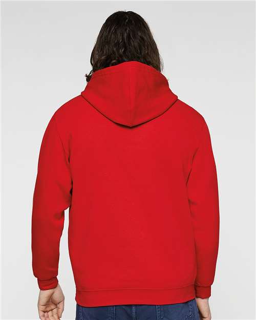LAT Unisex Elevated Fleece Hoodie Sweatshirt 6926 - Red