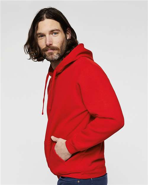 LAT Unisex Elevated Fleece Hoodie Sweatshirt 6926 - Red