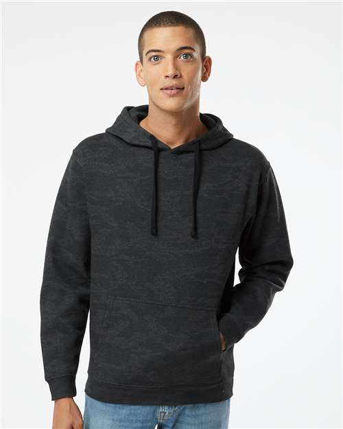 LAT Unisex Elevated Fleece Hoodie Sweatshirt 6926 - Storm Camo