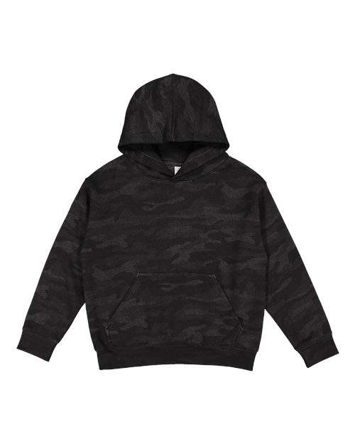 LAT Youth Fleece Hoodie Sweatshirt 2296 - Storm Camo
