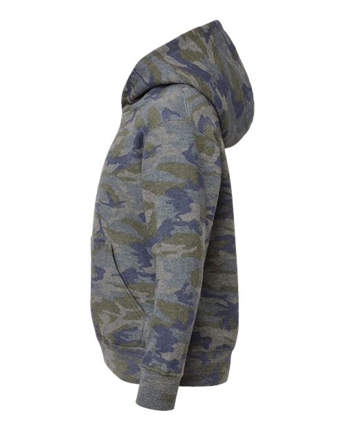 LAT Youth Fleece Hoodie Sweatshirt 2296 - Vintage Camo
