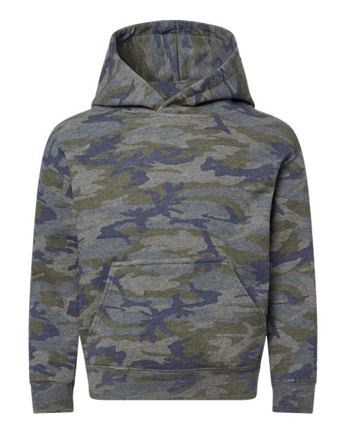 LAT Youth Fleece Hoodie Sweatshirt 2296 - Vintage Camo