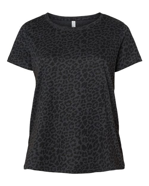 LAT Women's Curvy Collection Fine Jersey Tee 3816
