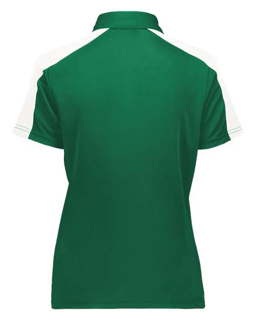 Augusta Sportswear Women's Two-Tone Vital Polo 5029 - Dark Green/ White