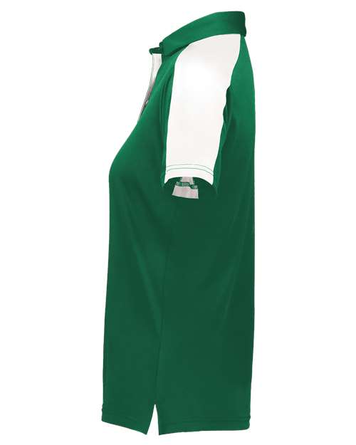 Augusta Sportswear Women's Two-Tone Vital Polo 5029 - Dark Green/ White