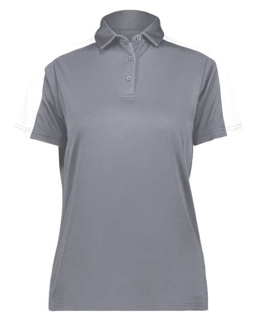 Augusta Sportswear Women's Two-Tone Vital Polo 5029 - Graphite/ White