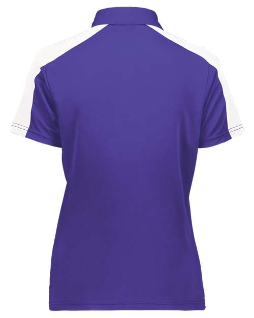 Augusta Sportswear Women's Two-Tone Vital Polo 5029 - Purple/ White