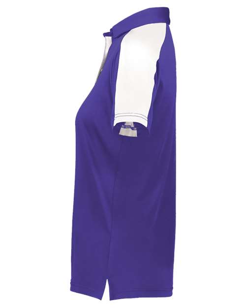 Augusta Sportswear Women's Two-Tone Vital Polo 5029 - Purple/ White