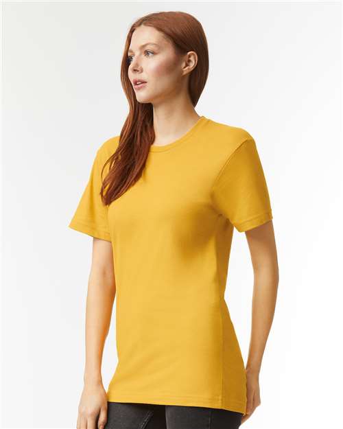 American Apparel Unisex CVC Tee 2001CVC - Heather Mustard