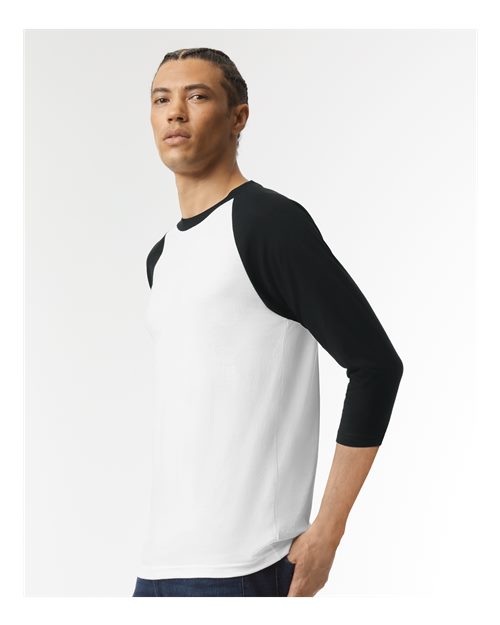American Apparel Unisex CVC Three-Quarter Sleeve Tee 2003CVC
