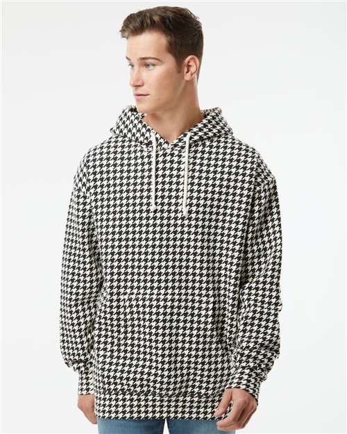 Independent Trading Co. Unisex Heavyweight Hooded Sweatshirt IND4000 - Houndstooth
