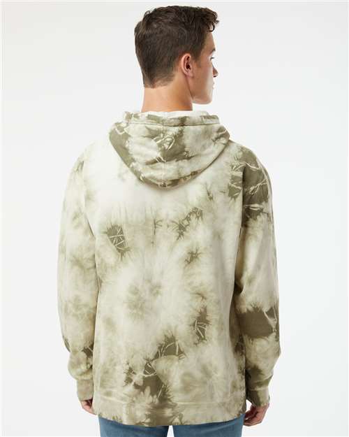 Independent Trading Co. Unisex Midweight Tie-Dyed Hooded Sweatshirt PRM4500TD