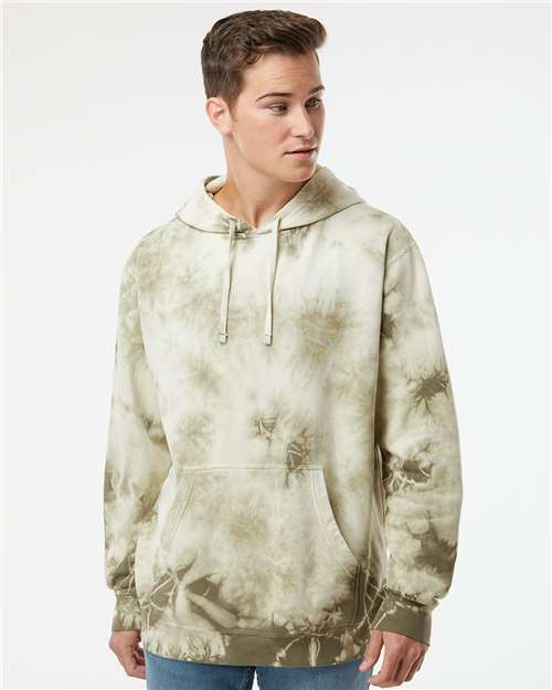 Independent Trading Co. Unisex Midweight Tie-Dyed Hooded Sweatshirt PRM4500TD