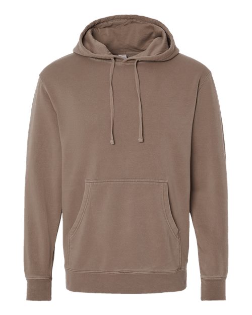Independent Trading Co. Unisex Midweight Pigment-Dyed Hooded Sweatshirt PRM4500 - Pigment Clay