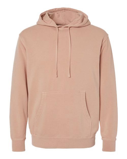 Independent Trading Co. Unisex Midweight Pigment-Dyed Hooded Sweatshirt PRM4500 - Pigment Dusty Pink