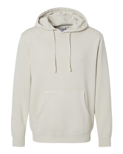 Independent Trading Co. Unisex Midweight Pigment-Dyed Hooded Sweatshirt PRM4500 - Pigment Ivory