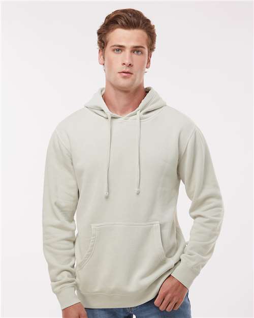 Independent Trading Co. Unisex Midweight Pigment-Dyed Hooded Sweatshirt PRM4500 - Pigment Ivory