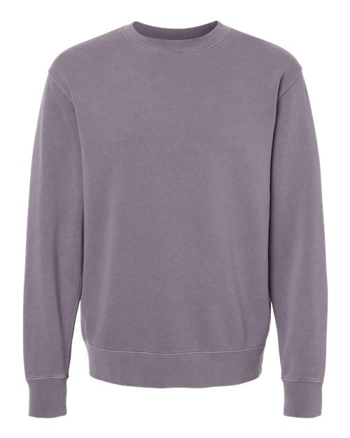 Independent Trading Co. Unisex Midweight Pigment-Dyed Crewneck Sweatshirt PRM3500 - Pigment Plum