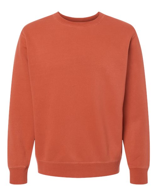 Independent Trading Co. Unisex Midweight Pigment-Dyed Crewneck Sweatshirt PRM3500 - Pigment Amber