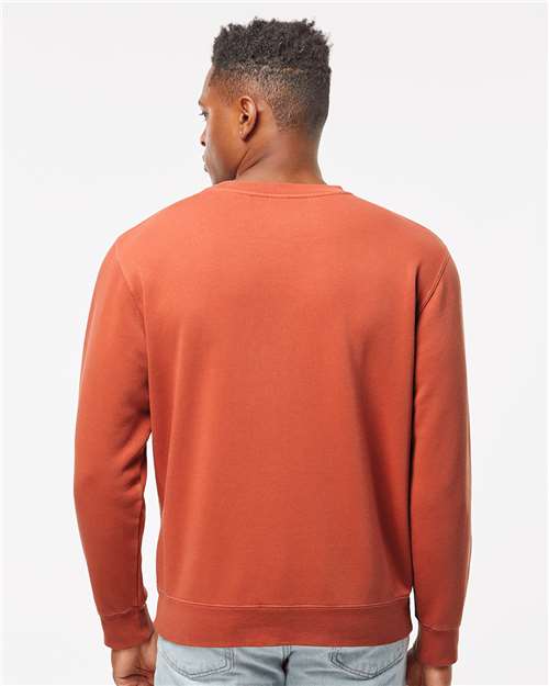 Independent Trading Co. Unisex Midweight Pigment-Dyed Crewneck Sweatshirt PRM3500 - Pigment Amber