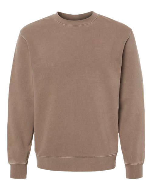 Independent Trading Co. Unisex Midweight Pigment-Dyed Crewneck Sweatshirt PRM3500 - Pigment Clay