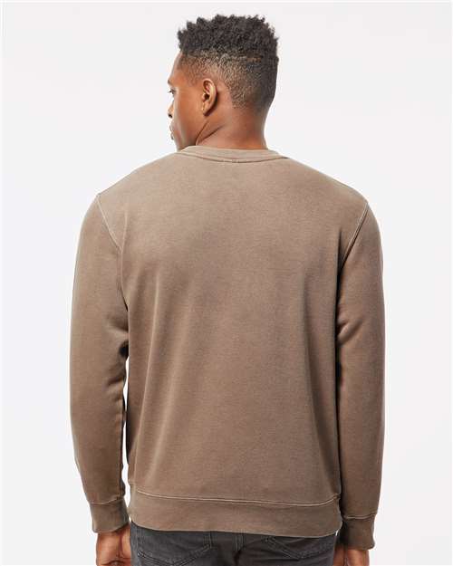 Independent Trading Co. Unisex Midweight Pigment-Dyed Crewneck Sweatshirt PRM3500 - Pigment Clay