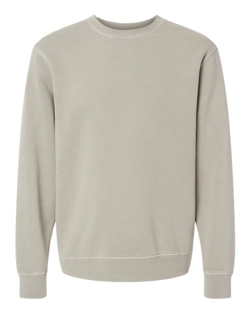 Independent Trading Co. Unisex Midweight Pigment-Dyed Crewneck Sweatshirt PRM3500 - Pigment Cement