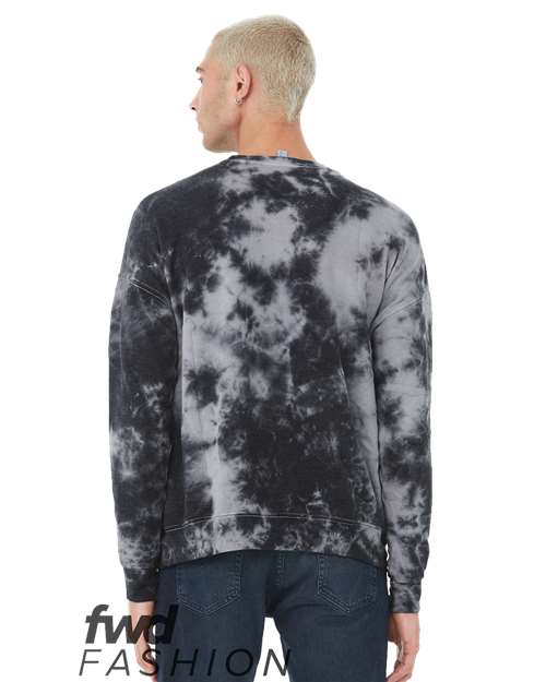 BELLA + CANVAS Unisex FWD Fashion Tie-Dyed Crewneck Sweatshirt 3945RD