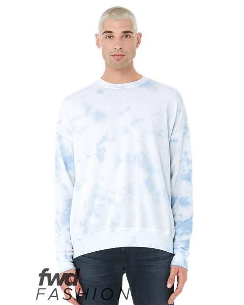 BELLA + CANVAS Unisex FWD Fashion Tie-Dyed Crewneck Sweatshirt 3945RD