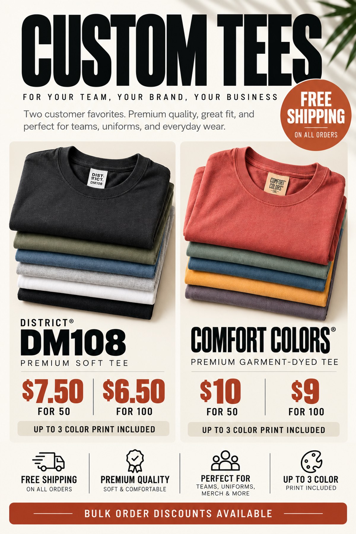 Custom Tees — Premium Collection