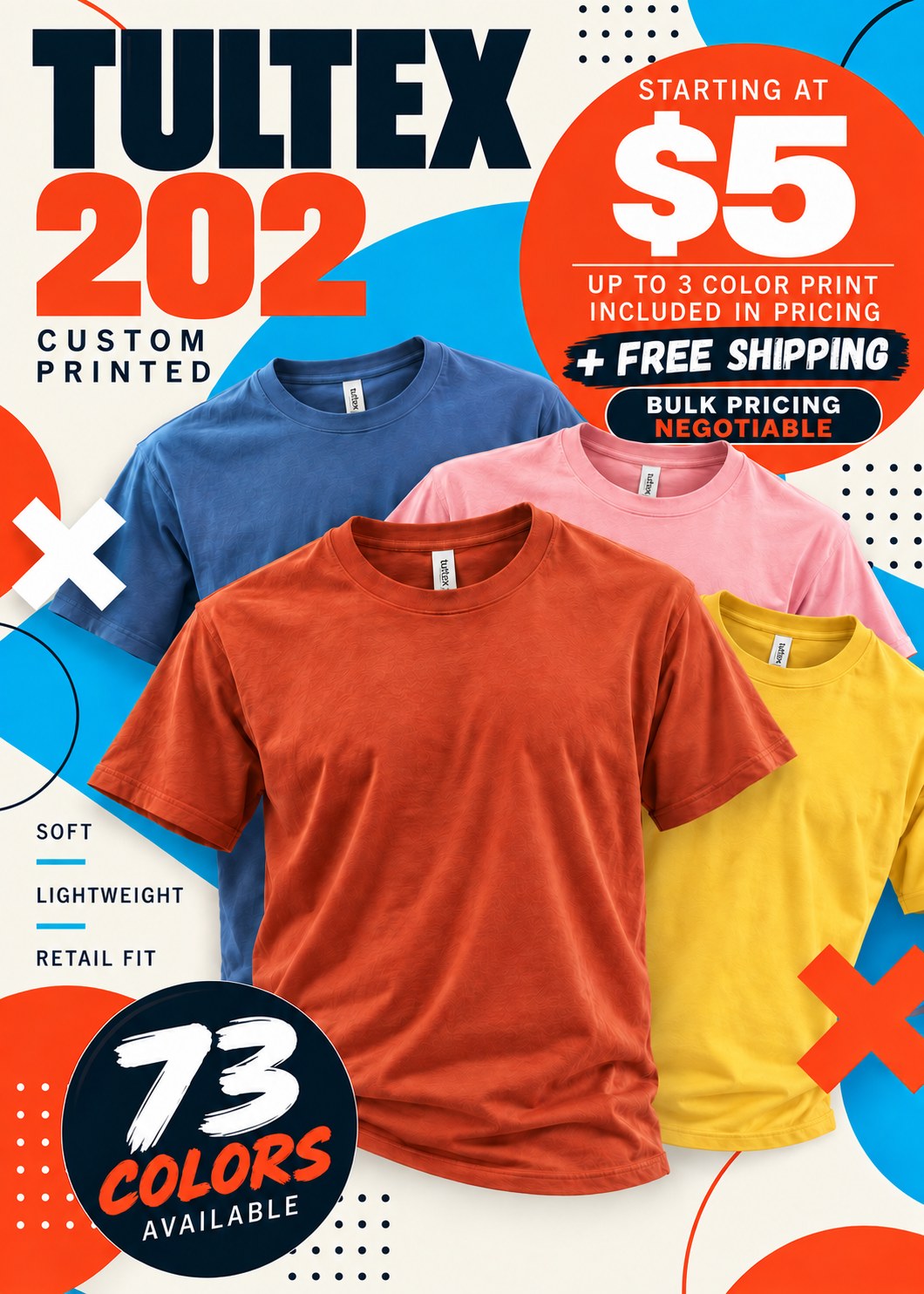 Tultex 202 Custom T-Shirt Promo